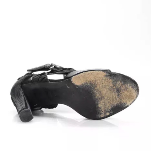 Alexander Wang Snakeskin Leather Sporty Heels - Picture 5 of 6